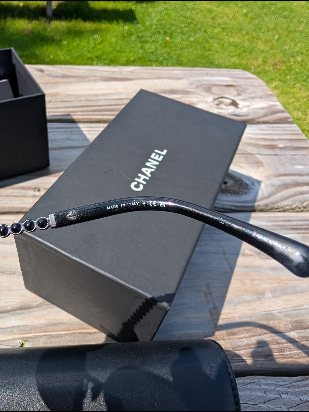Chanel Black Hexagon Oversized Sunglasses - Picture 6 of 14